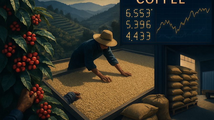 Harga kopi hari ini, 19 Agustus 2026: Harga di wilayah Dataran Tinggi Tengah naik sebesar 1.500 VND/kg.